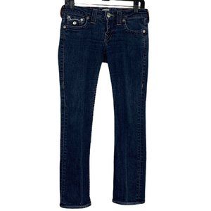 True Religion Straight Leg Jeans Dark Wsh Low Rise